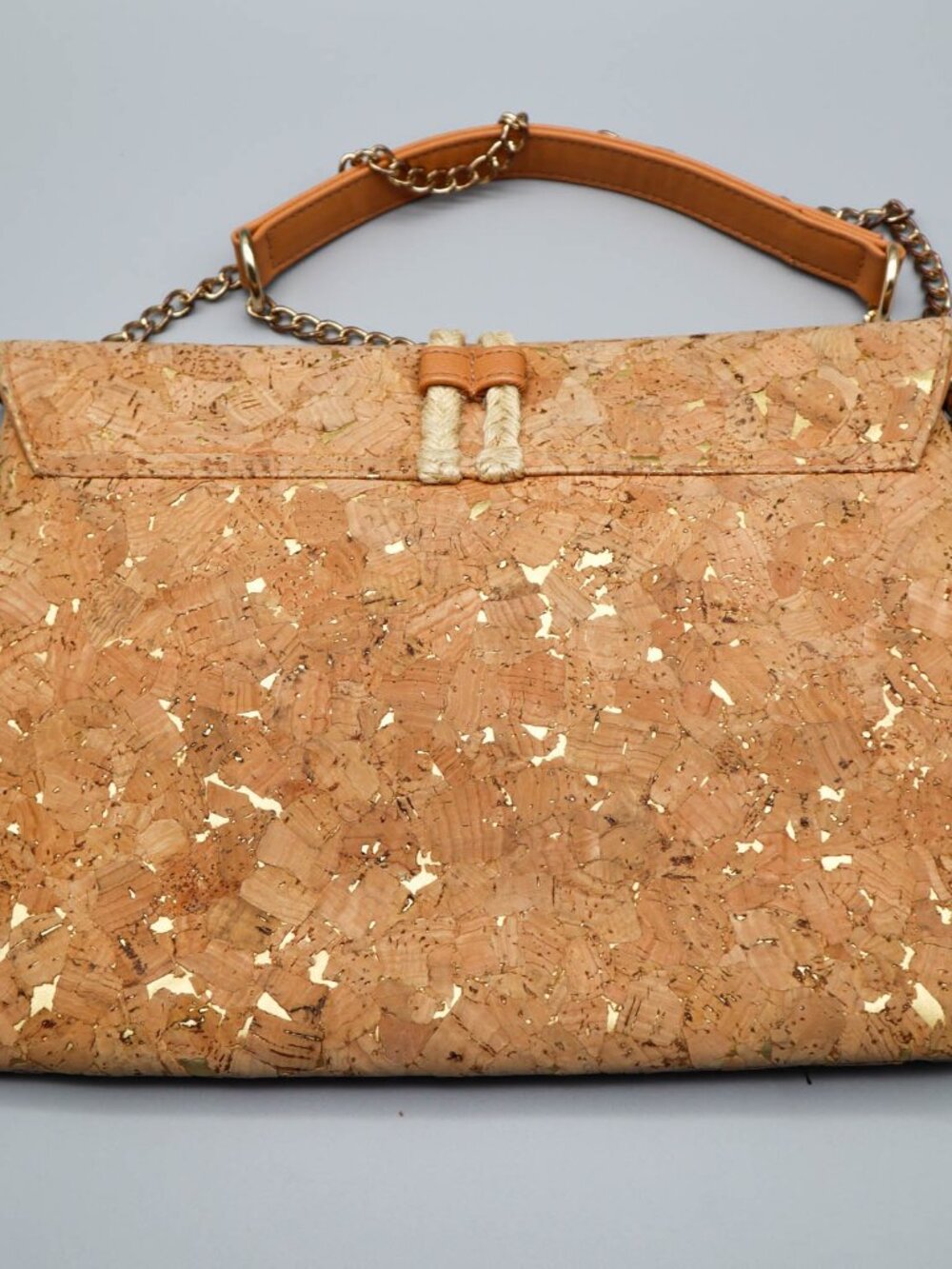 Convertible Cork Clutch Crossbody Bag Purse Sondra Roberts Boho Coastal Beachy - Picture 7 of 9